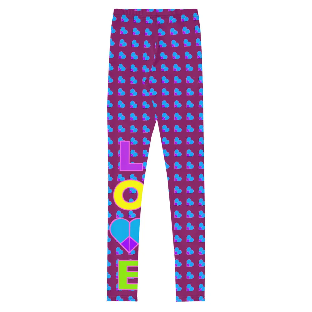 Love & Peace, Premium Youth Leggings