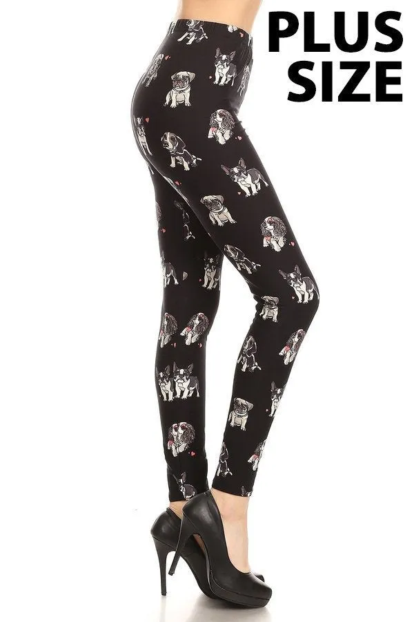 Love Puppies Plus Size Leggings