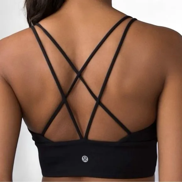 Lululemon Pushing Limits Sports Bra Black Size 6 XXS High Support Wireless