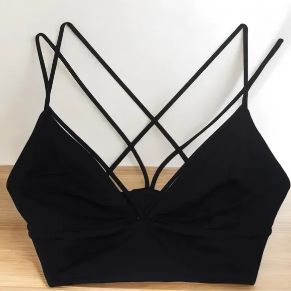 Lululemon Pushing Limits Sports Bra Black Size 6 XXS High Support Wireless