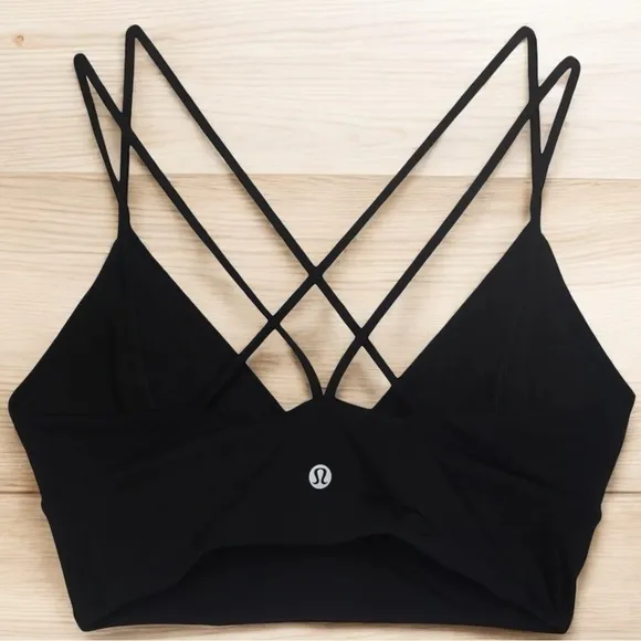 Lululemon Pushing Limits Sports Bra Black Size 6 XXS High Support Wireless
