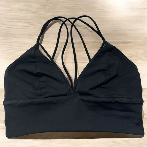 Lululemon Pushing Limits Sports Bra Black Size 6 XXS High Support Wireless