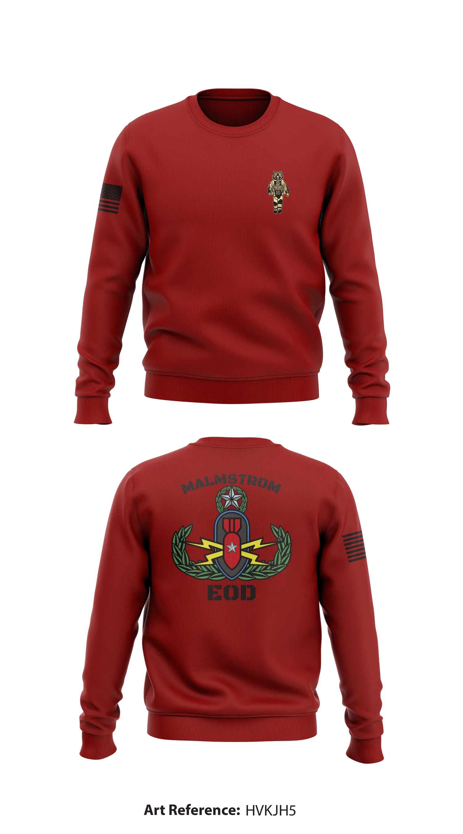 Malmstrom EOD Store 1 Core Men's Crewneck Performance Sweatshirt - hVKJh5