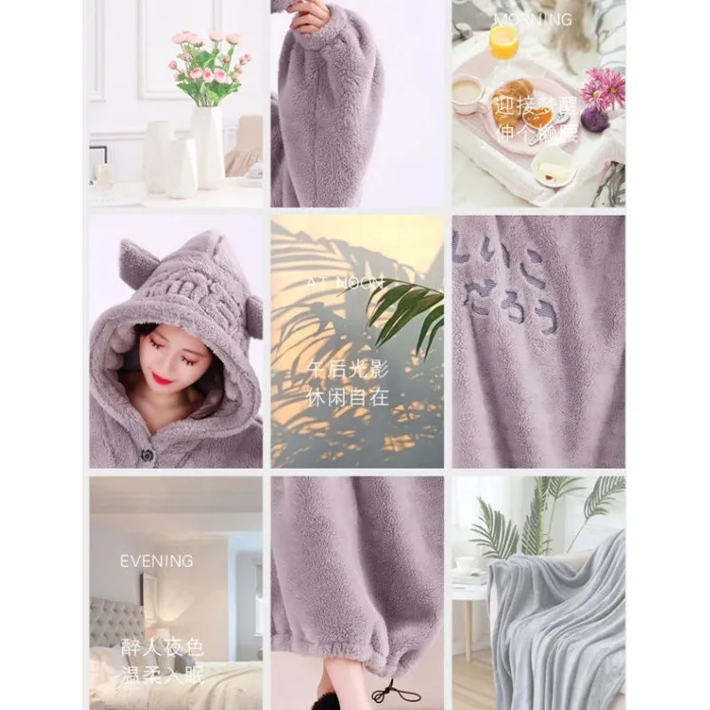 Meow Fleece Plush Blanket