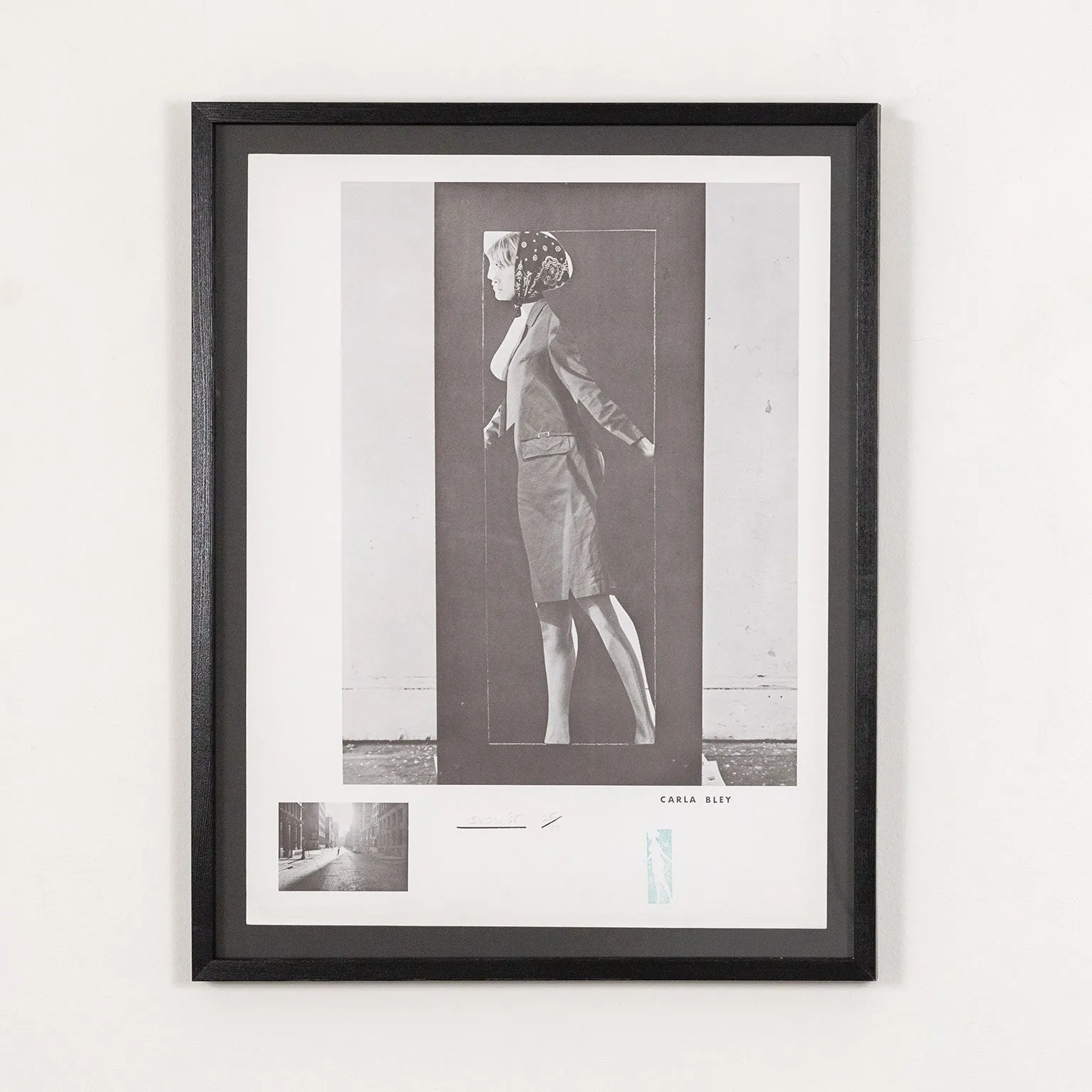 MICHAEL SNOW "CARLA BLEY" PHOTOLITHOGRAPH, 1965