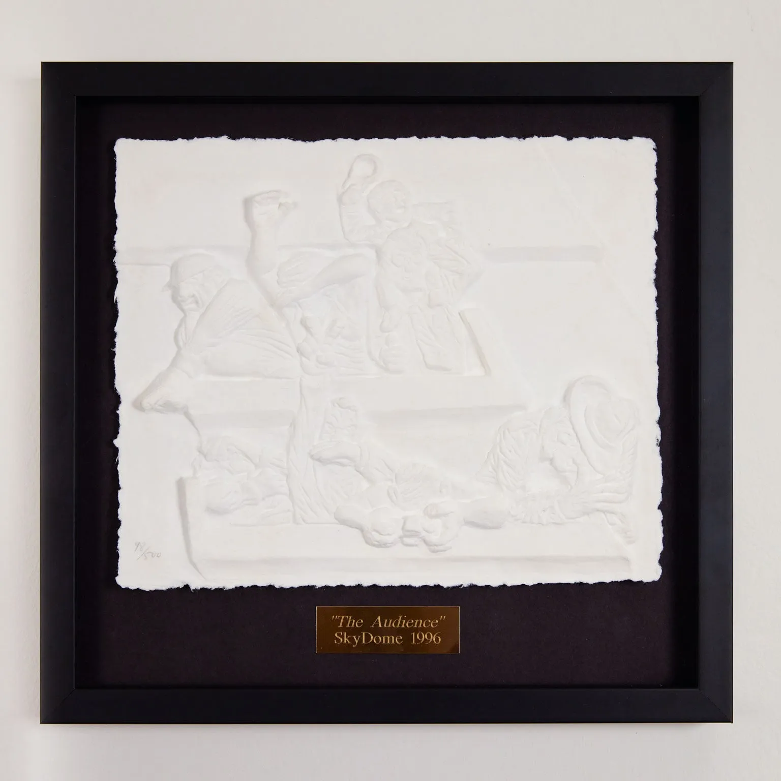 MICHAEL SNOW "THE AUDIENCE" CAST RELIEF, 1989