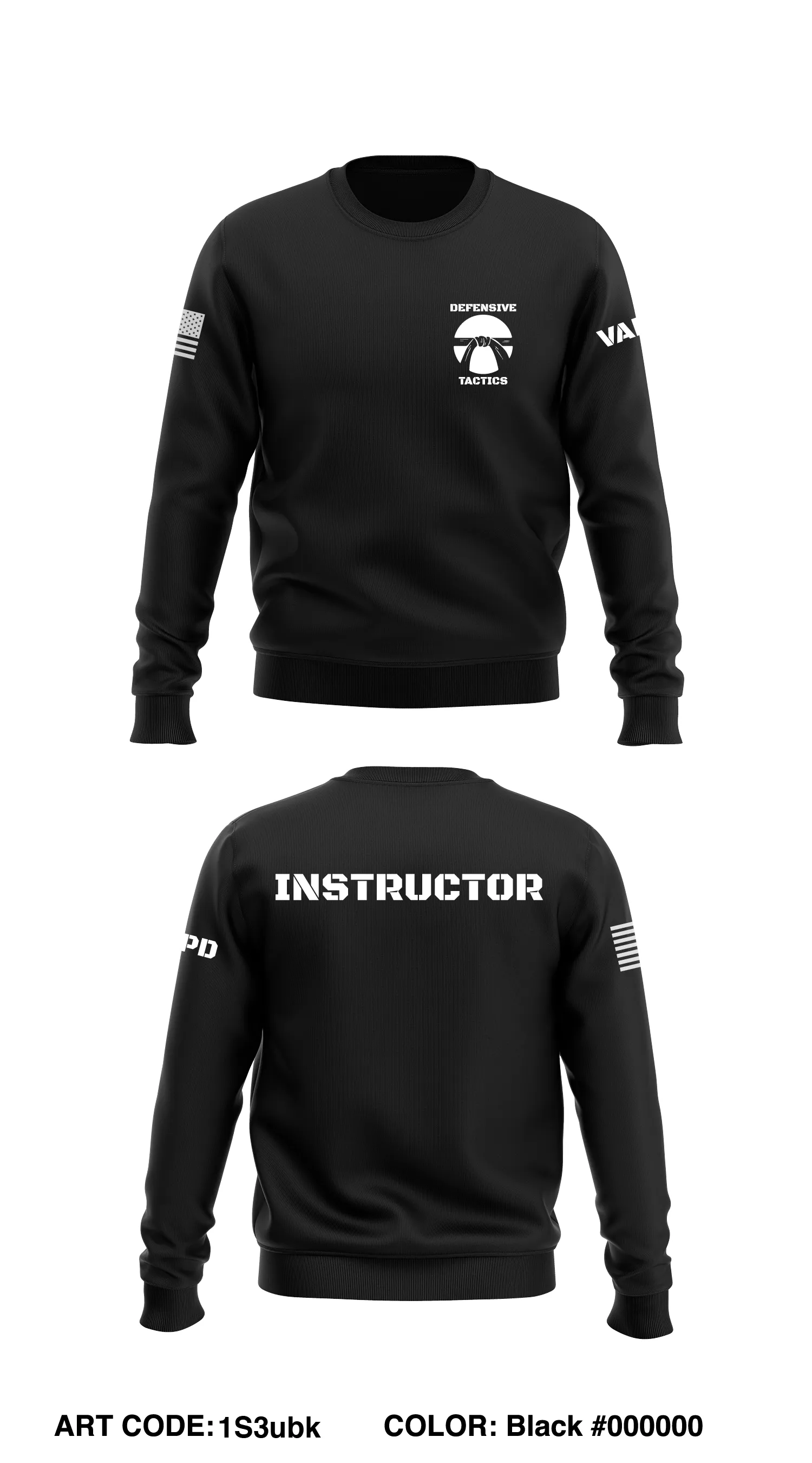 Minneapolis VA Police  Store 1 Core Men's Crewneck Performance Sweatshirt - 1S3ubk