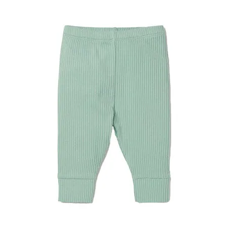 Mint Ribbed Leggings
