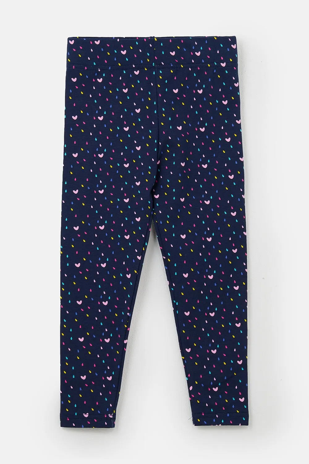 Mollie Leggings - Navy Heart Print