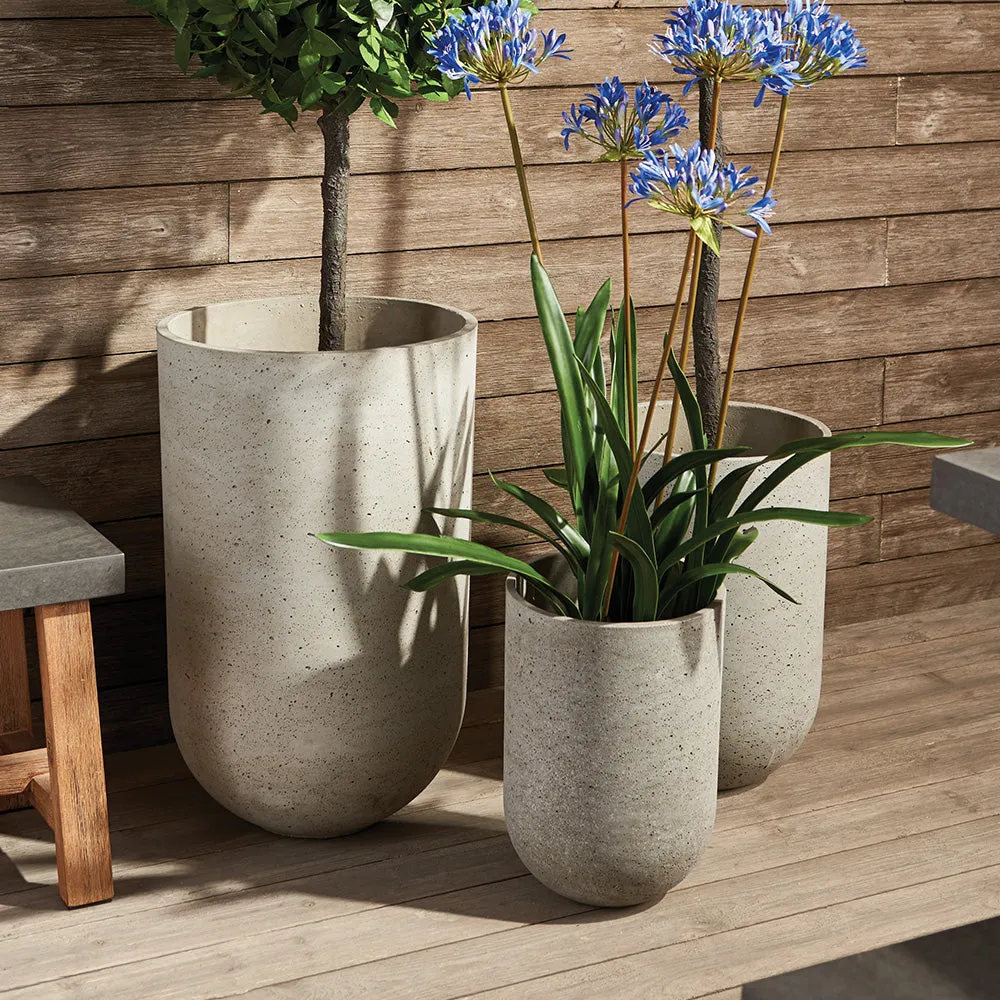 NAPA Home & Garden, CONCRETELITE JESSE TALL POTS, SET OF 3,CL207