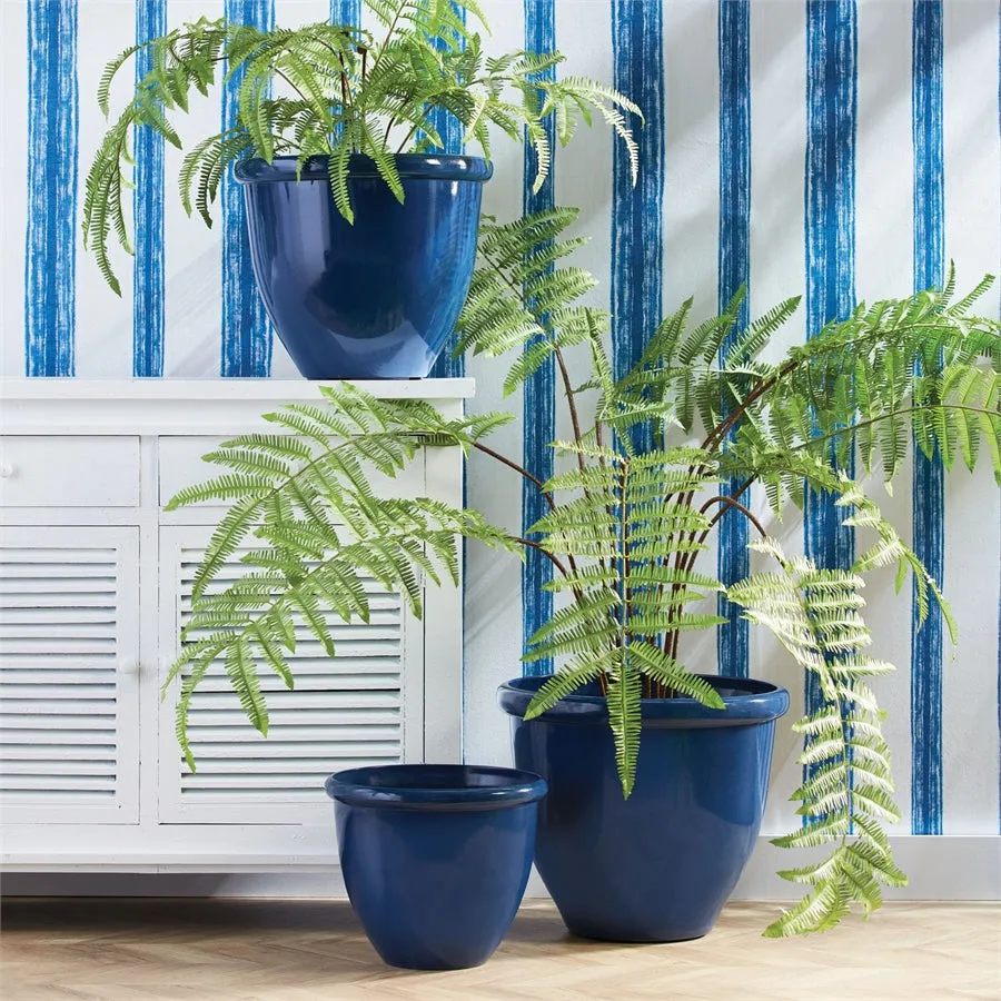 Napa Home Garden, GLAZELITE GARDEN POTS ,SET OF 3,ngl304bl