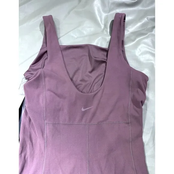 Nike Zenvy Women's Large Dri-FIT Bodysuit Stretch yoga fitness FN3031-208 NEW