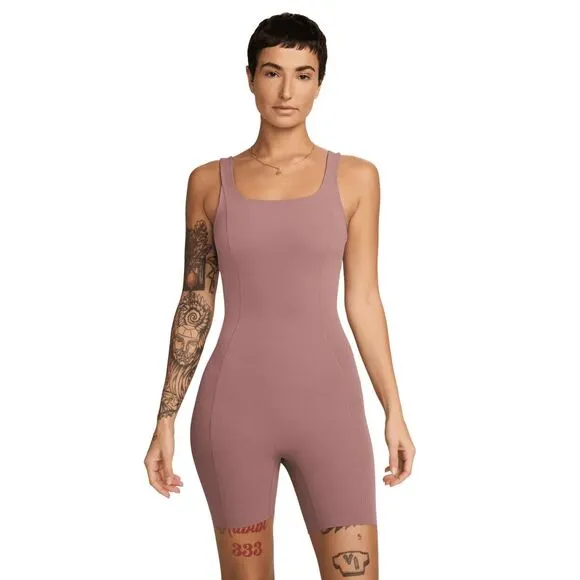 Nike Zenvy Women's Large Dri-FIT Bodysuit Stretch yoga fitness FN3031-208 NEW