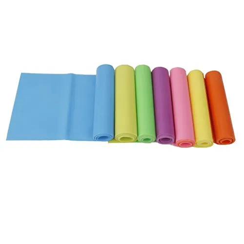 NYLSA Elastic Yoga Pilates Rubber Stretch Resistance Exercise Fitness Band Belt
