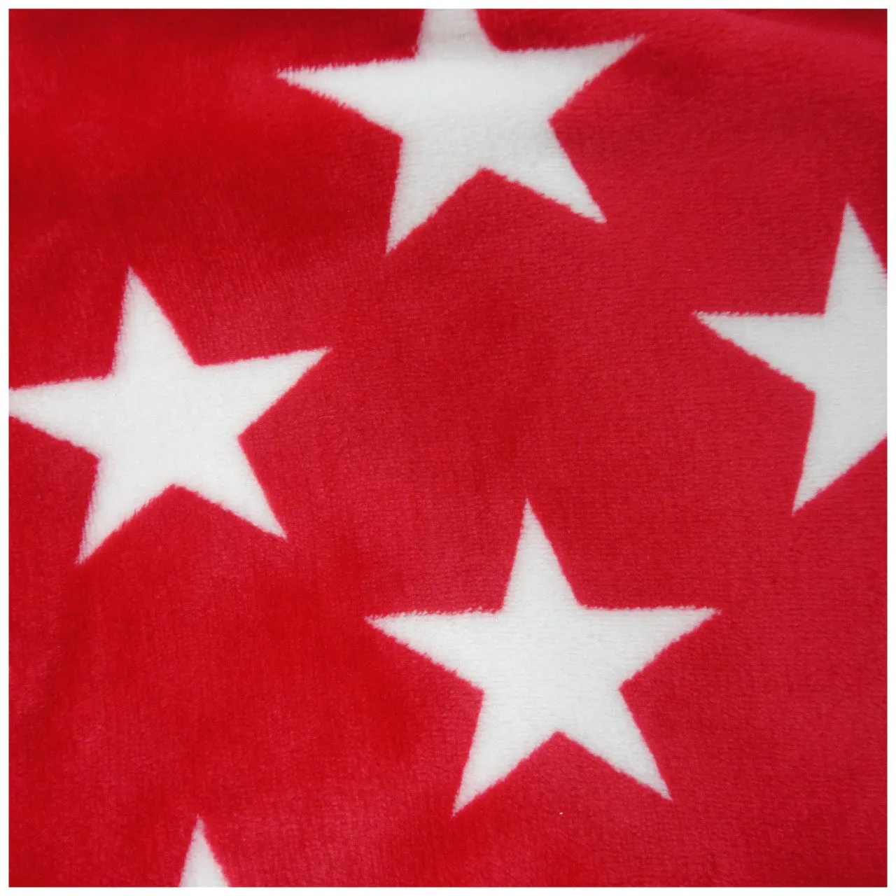 Pitter Patter Red Star Fleece Blanket