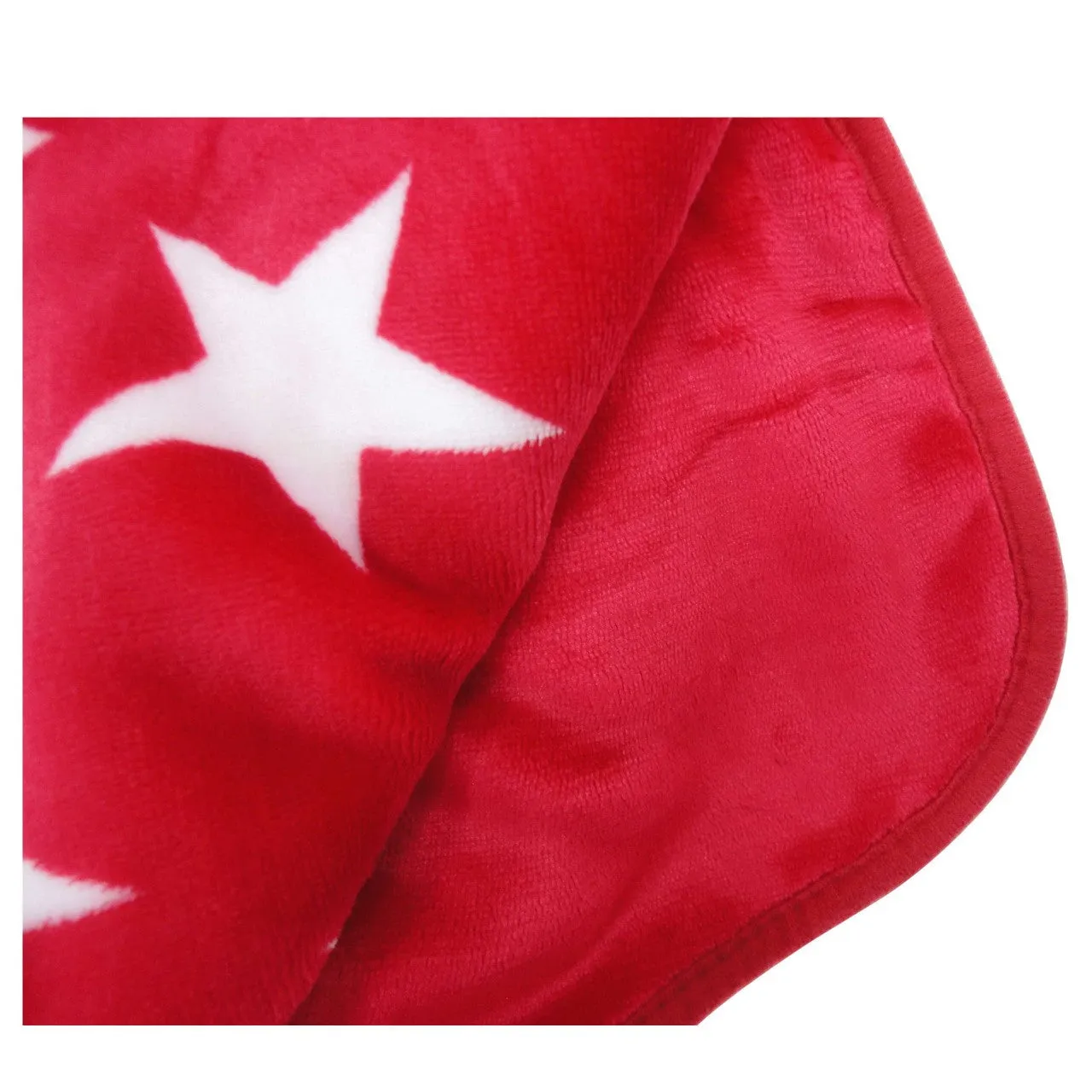 Pitter Patter Red Star Fleece Blanket