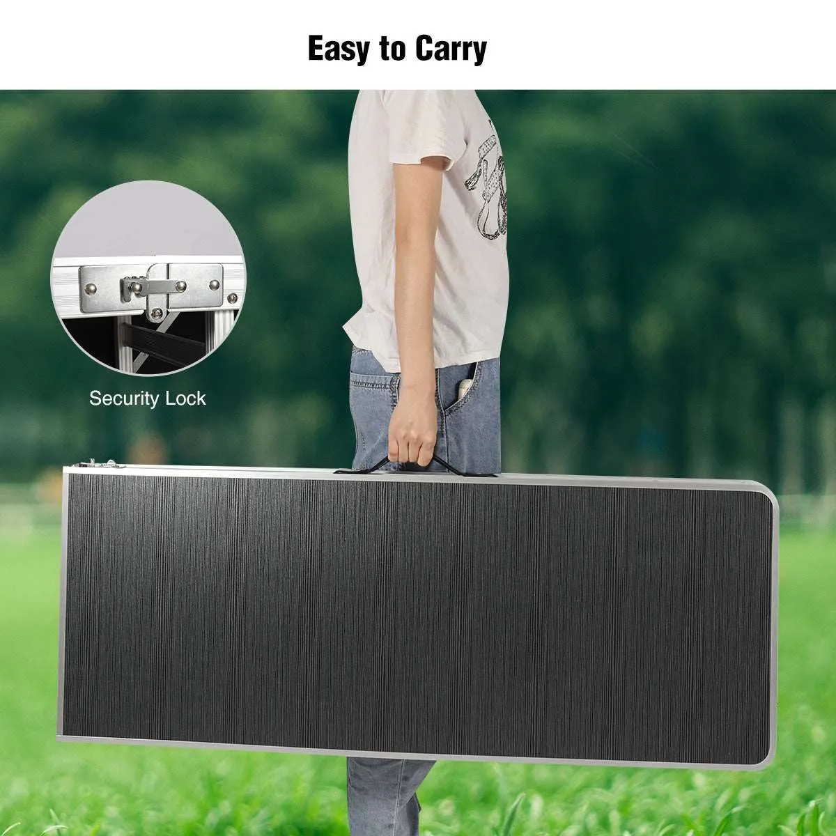 Portable Bar Table with Double Layer for Party