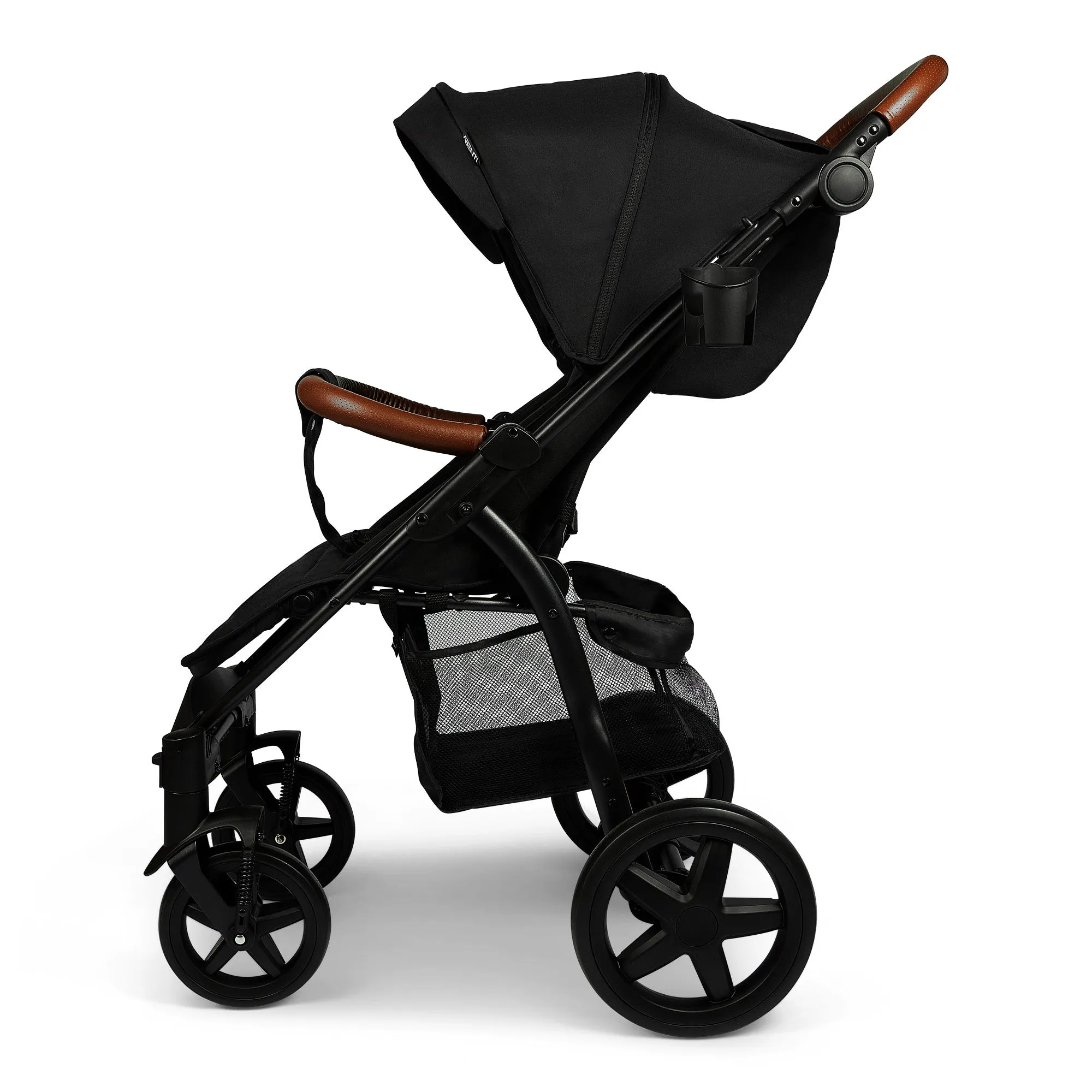 Pushchair Abenti Arezzo Pram Stroller Buggy Footmuff Rain Cover Baby Compact Black