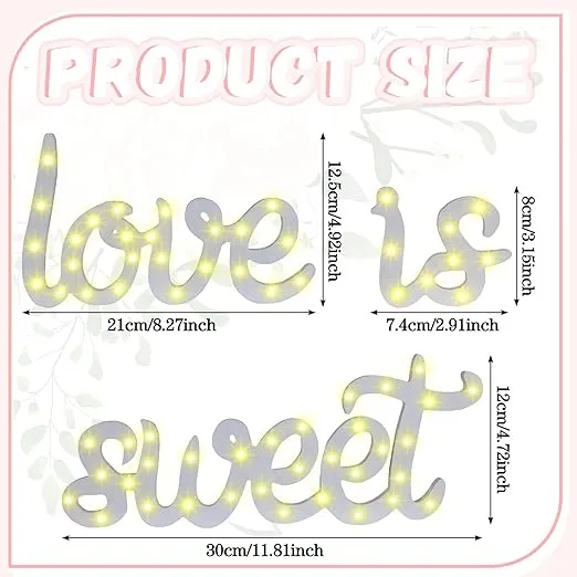 "Love Is Sweet" Table Decor Sign