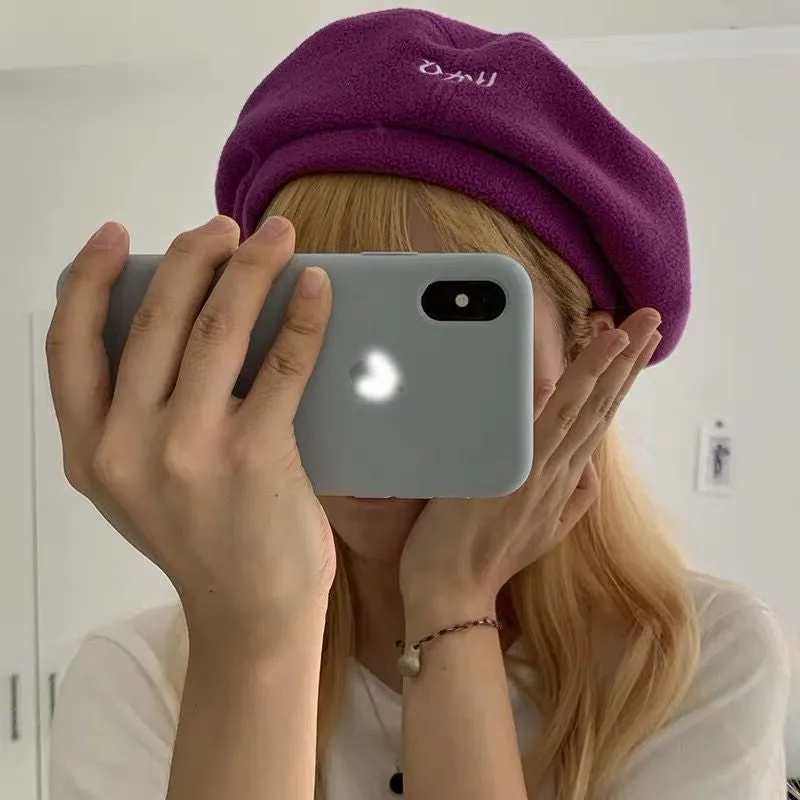 "SOFT FLEECE EMBROIDERY" BERET K110714