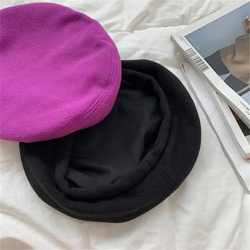 "SOFT FLEECE EMBROIDERY" BERET K110714