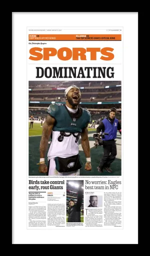 Reprint of Sports Section in The Philadelphia Inquirer: 1/22/23 - Birds Advance to the NFC Championship