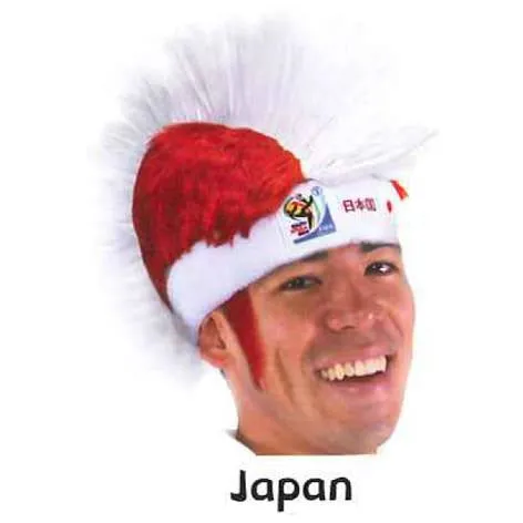 Retro Official Soccer Mohawk Wig