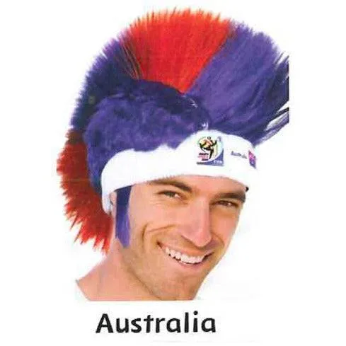 Retro Official Soccer Mohawk Wig