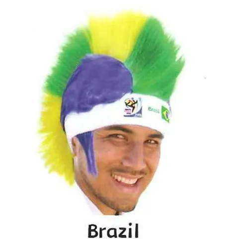 Retro Official Soccer Mohawk Wig