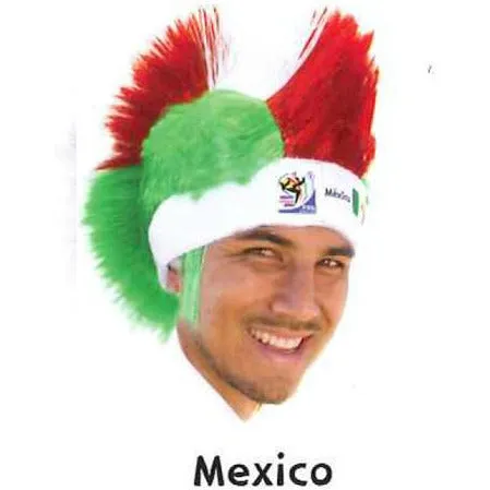 Retro Official Soccer Mohawk Wig