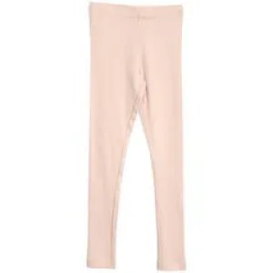 Rib Leggings in Rose Powder