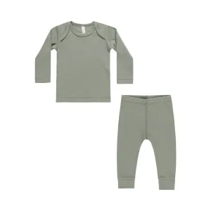 Ribbed Tee   Leggings Set | Basil
