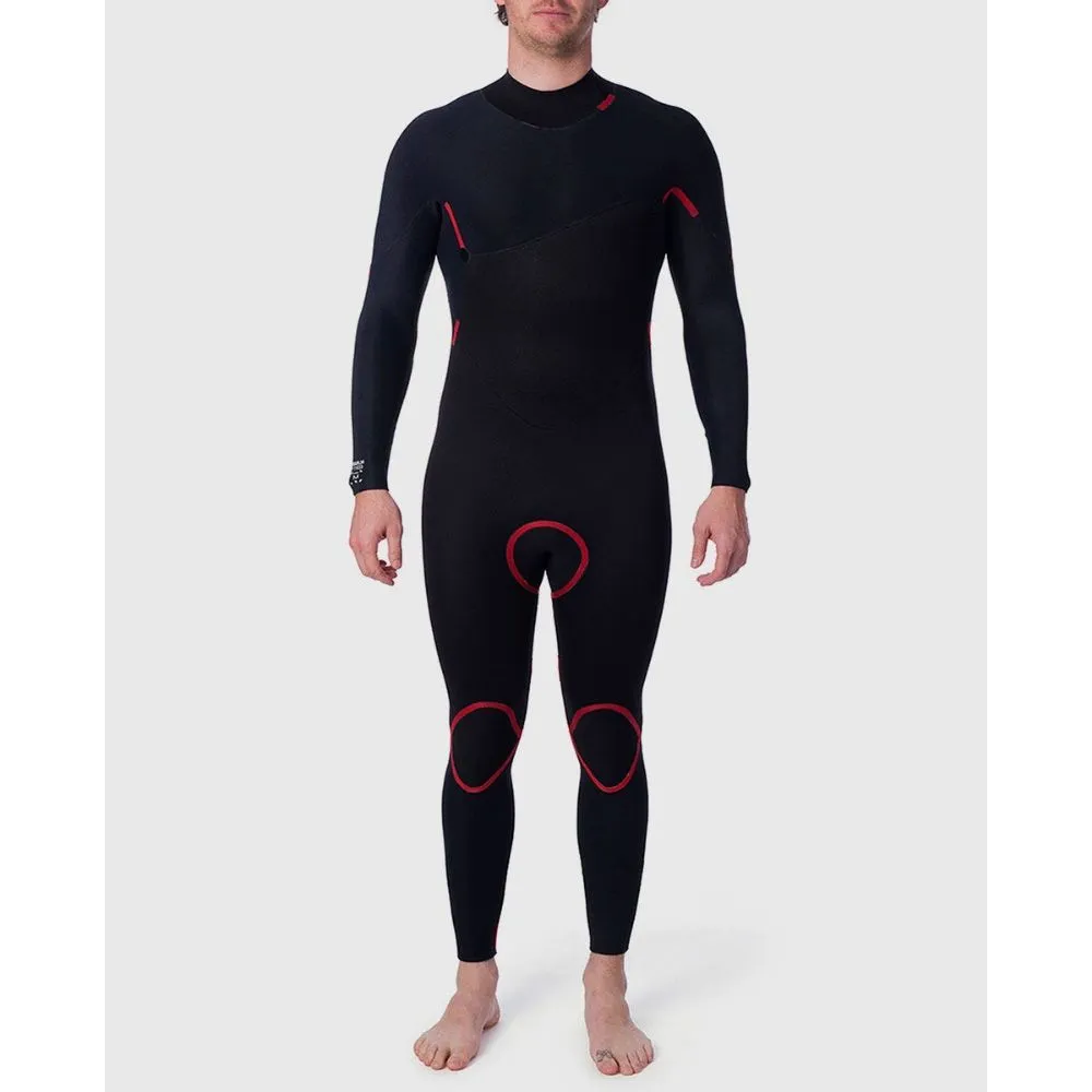RIP CURL OMEGA 4/3 BACK ZIP BLACK