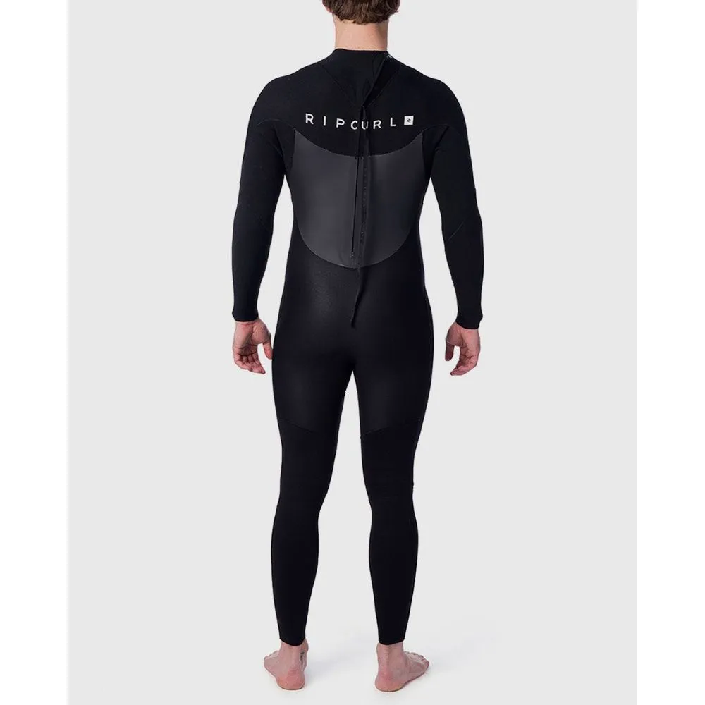 RIP CURL OMEGA 4/3 BACK ZIP BLACK