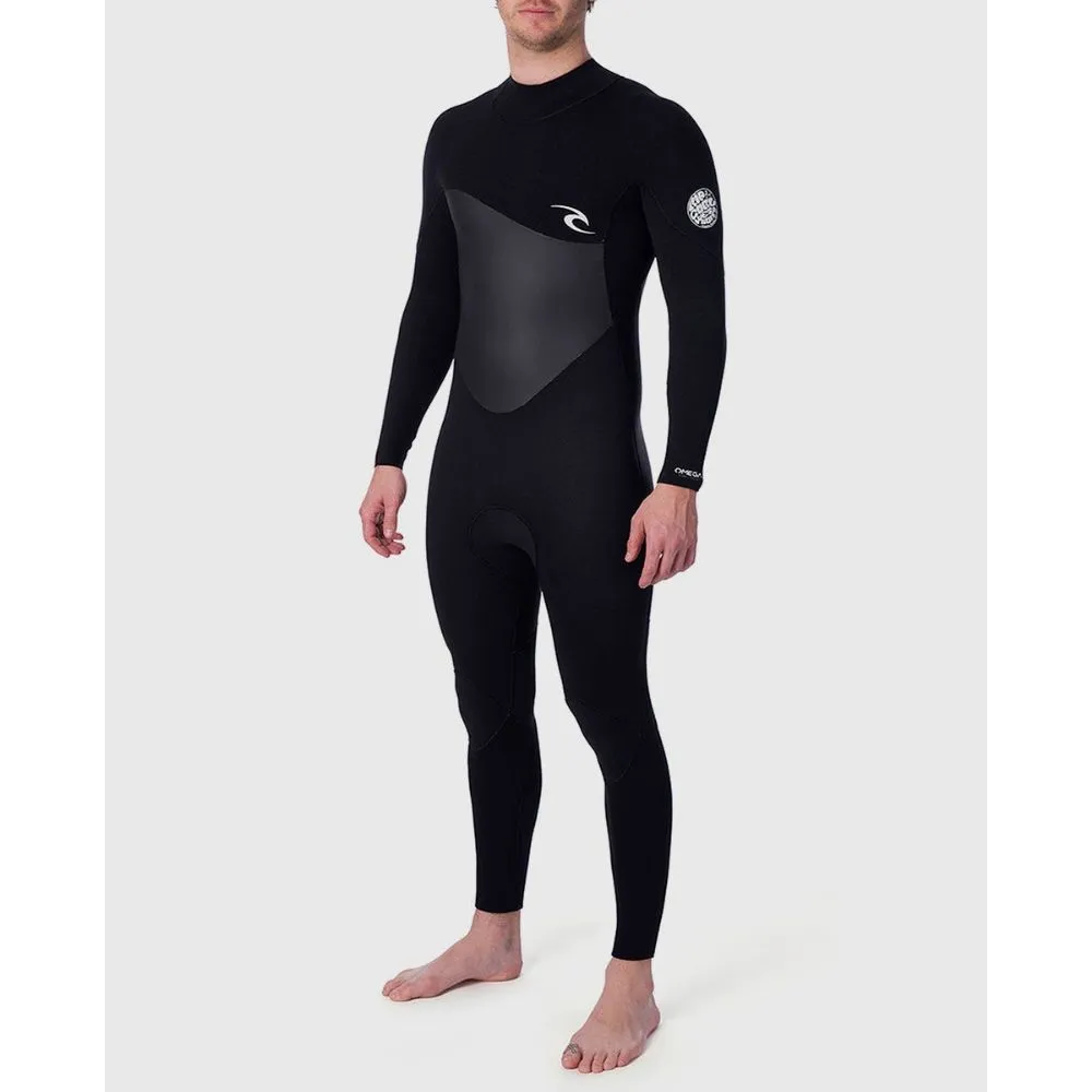 RIP CURL OMEGA 4/3 BACK ZIP BLACK