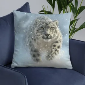 Snow Ghost - Snow Leopard Pillow