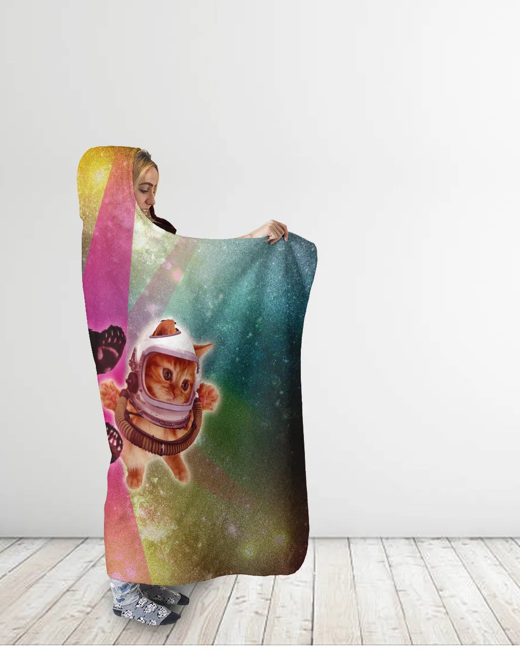 Space Duo Hooded Blanket
