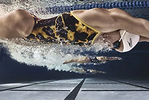 Speedo Silicone Solid Swim Cap, White, One Size/White