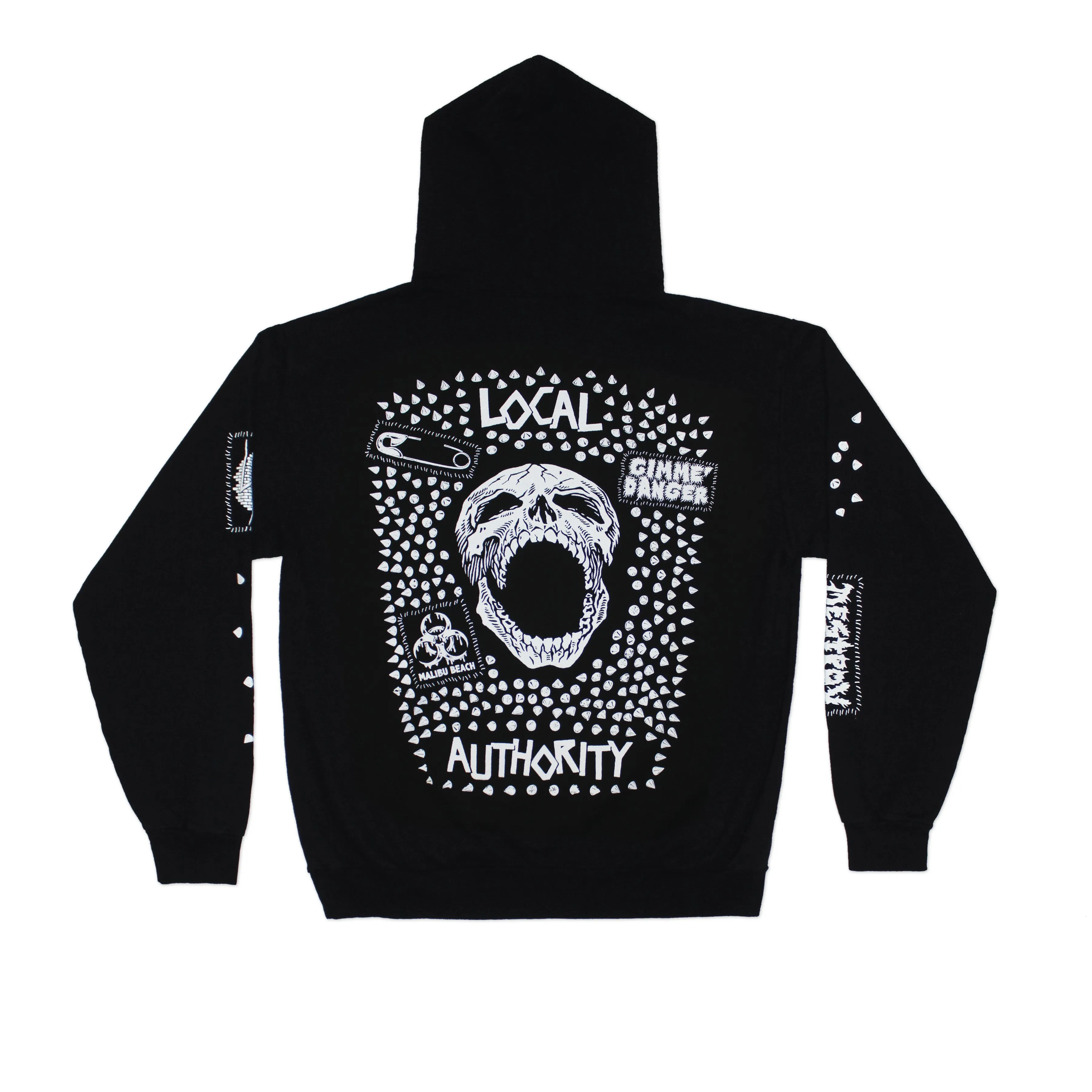 STUD SKULL O HOODED FLEECE