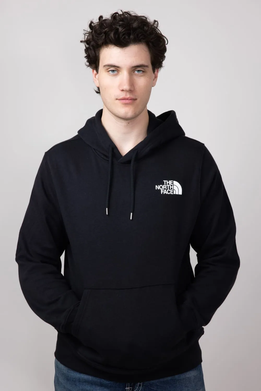 The North Face Box Logo Hoodie for Men in Black/Yellow | NF0A7UNS-AGG-BLK