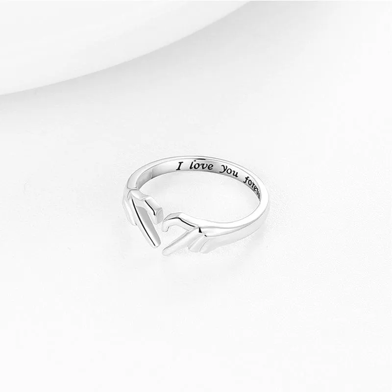 To My Daughter ‘I Love You Forever’ Heart Ring