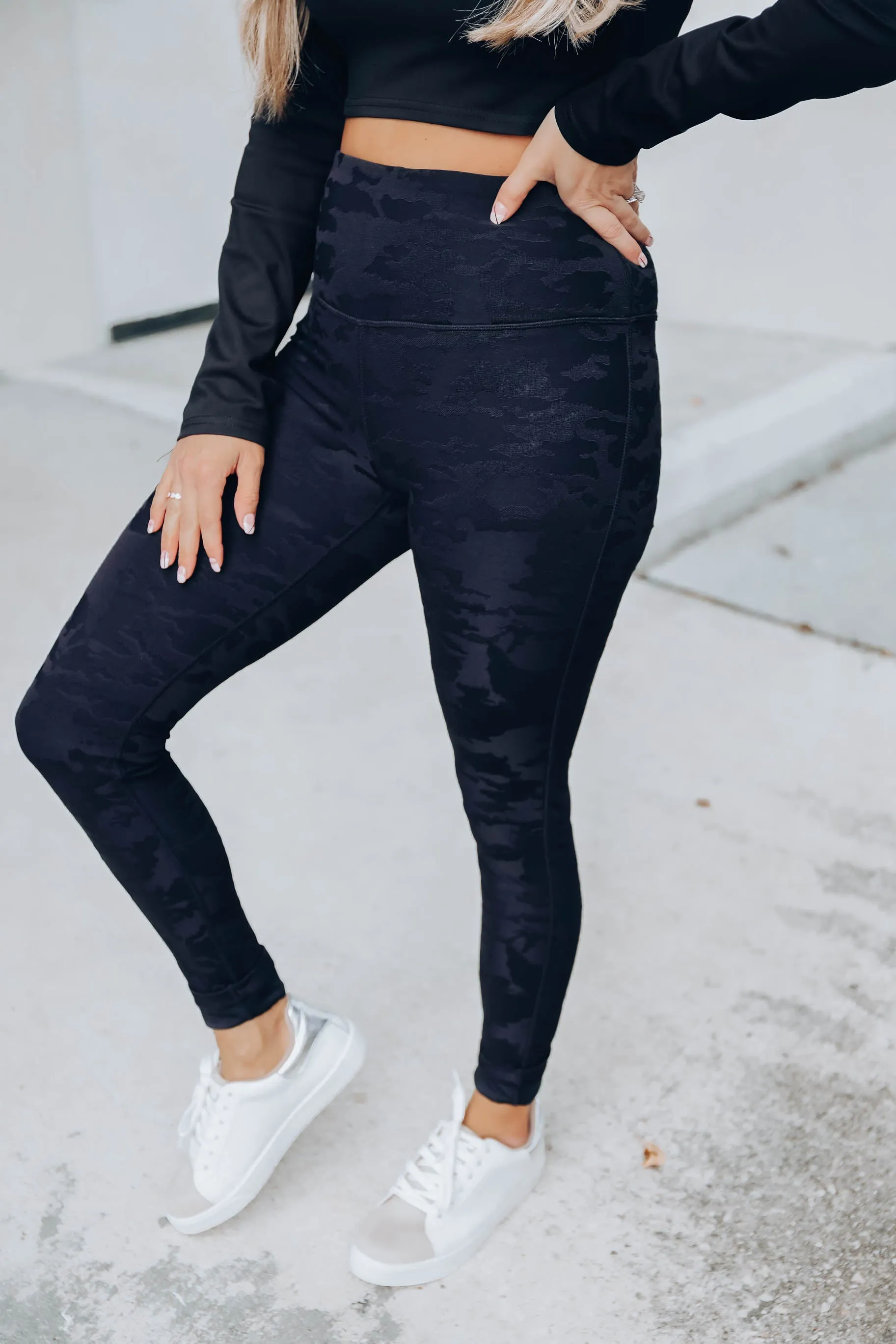 Top Performance 3D Leggings - Black