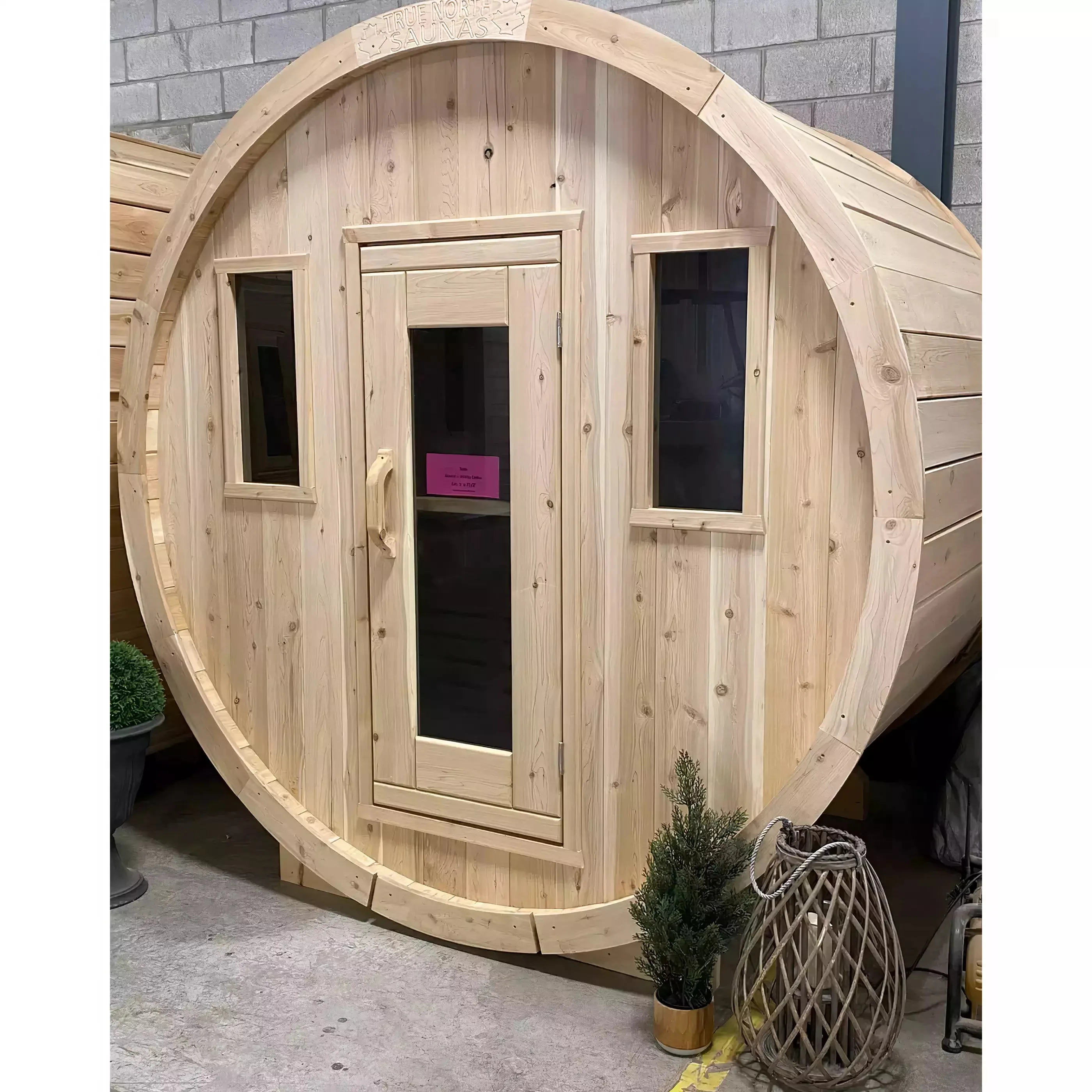 True North 8 Person 9' Long Barrel Sauna