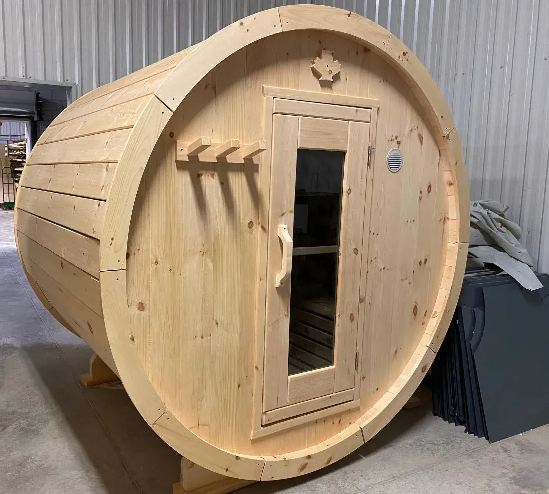 True North 8 Person 9' Long Barrel Sauna