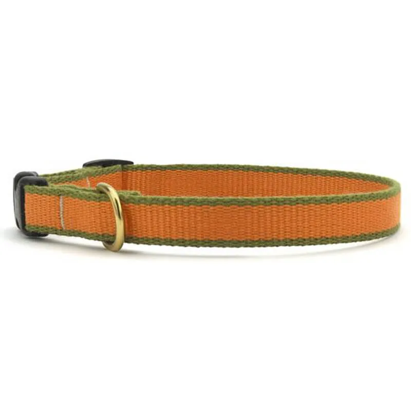 Up Country Cat Collar Tangerine & Pine