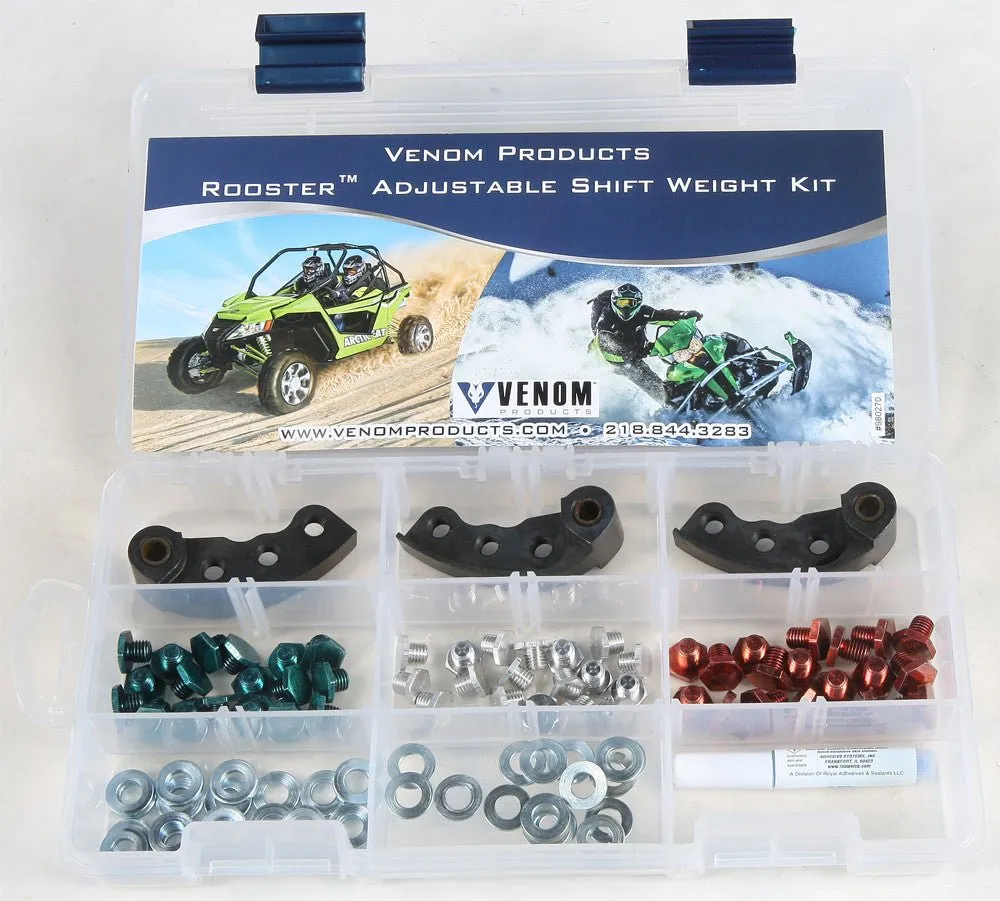 VENOM PRODUCTS 930994 Adjustable Shift Weight Kit for Drive Clutch
