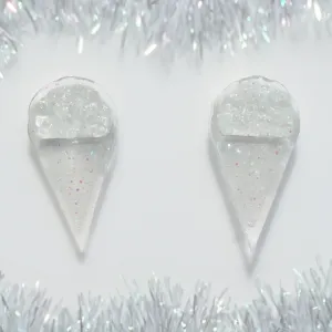 WHITE SNOW CONE EAR CANDY