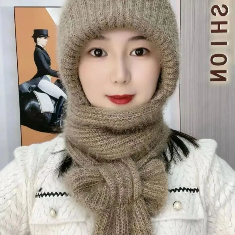 Windproof scarf with integrated hearing protection