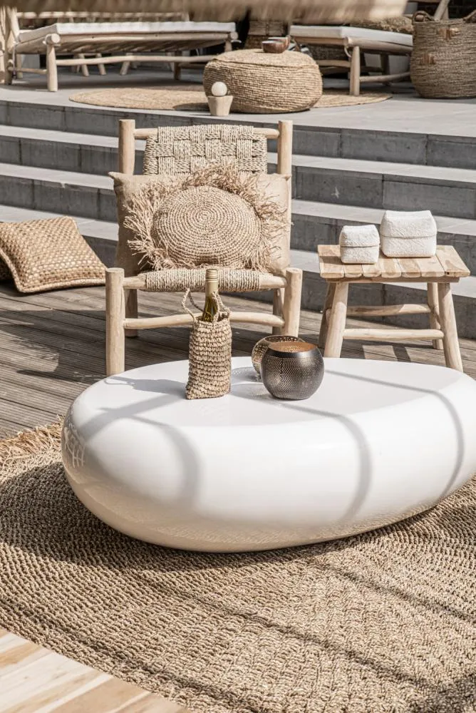 Wood Teak Side Table by Bazar Bizar I Patio Table I SPAFAIR
